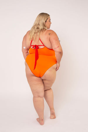 Multi Tie Reversible One Piece In All The Fire - Manners London