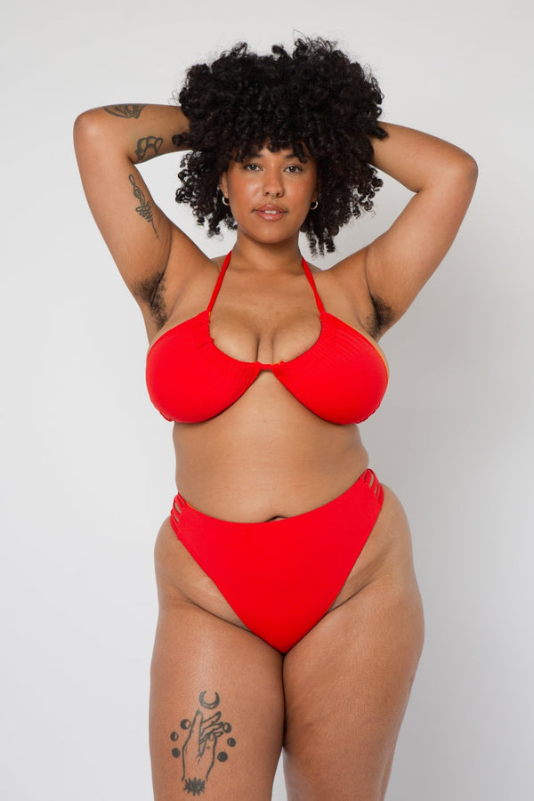 Multi Tie Reversible Top In All The Fire - Manners London