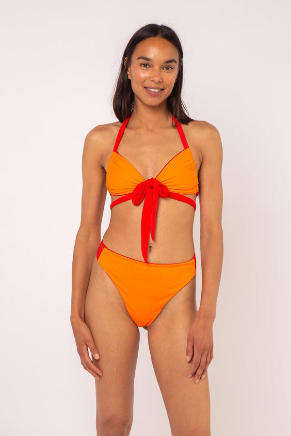 Multi Tie Reversible Top In All The Fire - Manners London