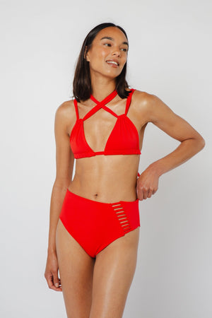 Multi Tie Reversible Top In All The Fire - Manners London