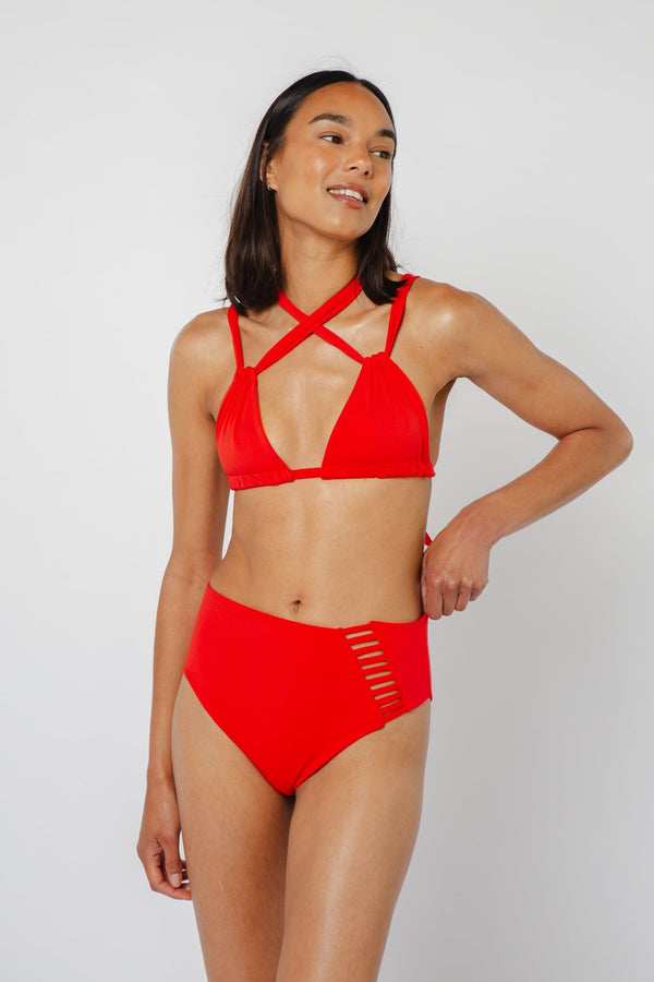 Multi Tie Reversible Top In All The Fire - Manners London