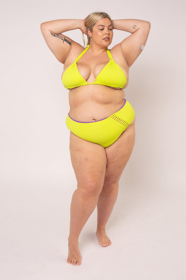 Multi Tie Reversible Top In Grape And Apple Sours - Manners London