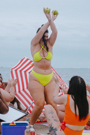 Multi Tie Reversible Top In Grape And Apple Sours - Manners London