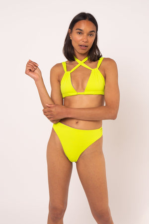 Multi Tie Reversible Top In Grape And Apple Sours - Manners London