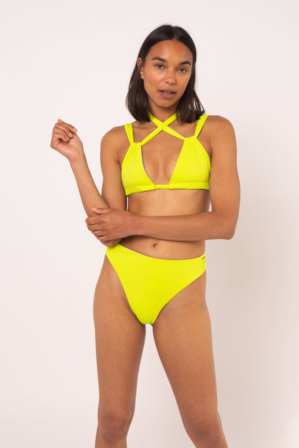 Multi Tie Reversible Top In Grape And Apple Sours - Manners London