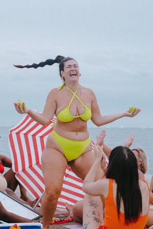 Multi Tie Reversible Top In Grape And Apple Sours - Manners London