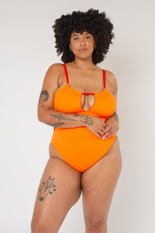 Multi Tie Reversible X - Tall One Piece In All The Fire - Manners London