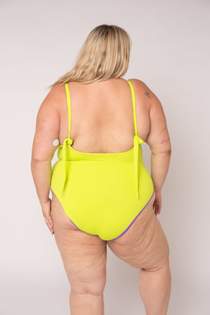 Multi Tie Reversible X - Tall One Piece In Grape And Apple Sours - Manners London