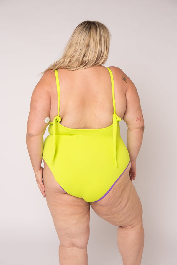 Multi Tie Reversible X - Tall One Piece In Grape And Apple Sours - Manners London