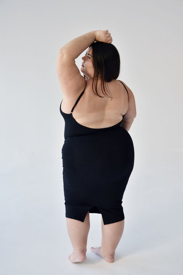 Nata Pencil Dress in Black - Manners London