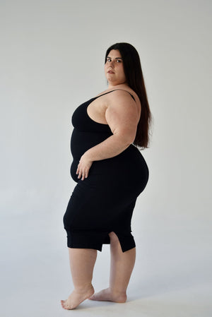 Nata Pencil Dress in Black - Manners London