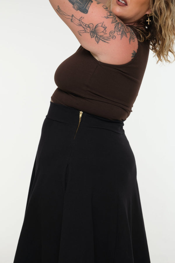 NEW IZA MID CROP 3 PACK in Cafè, Polka dot and Black - Manners London