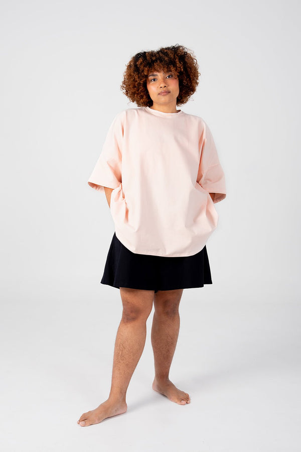 Oversized T-Shirt In Peach Dust - Manners London