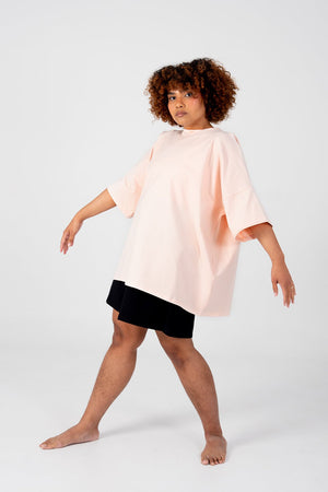 Oversized T-Shirt In Peach Dust - Manners London