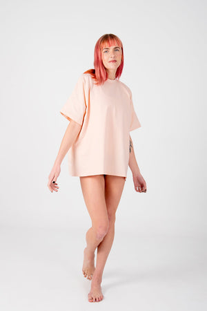 Oversized T-Shirt In Peach Dust - Manners London