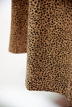 Popper Midi Skirt in Classic Leopard - Manners London