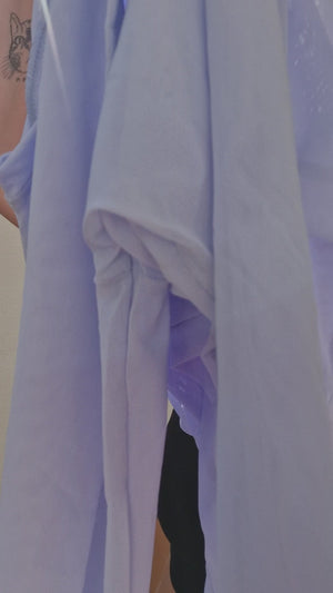 Mesh Top short sleeve in Lavender