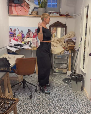 Corset Puff Pants with 4(!) pockets in Black