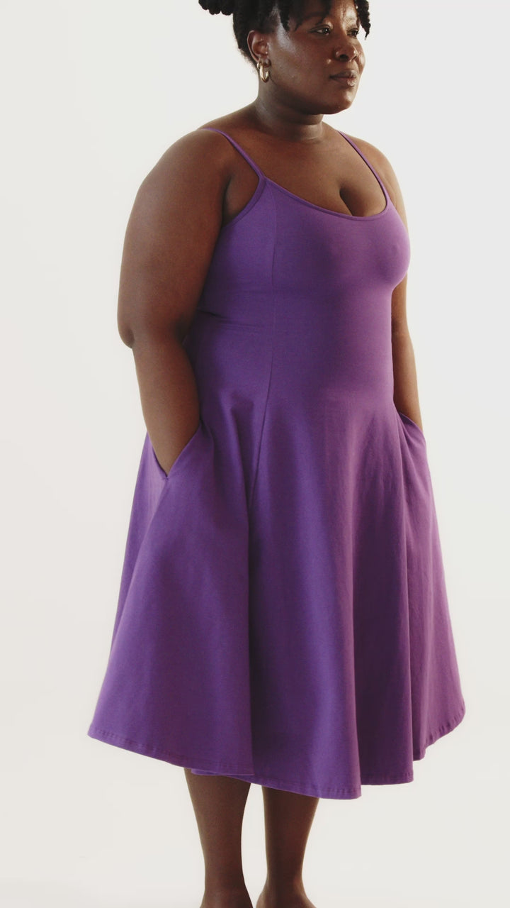 Asri Dress In T. Purple