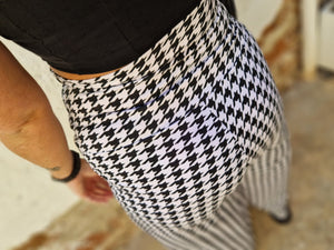 Puff Pants (Longer leg) in Houndstooth Print - Manners London