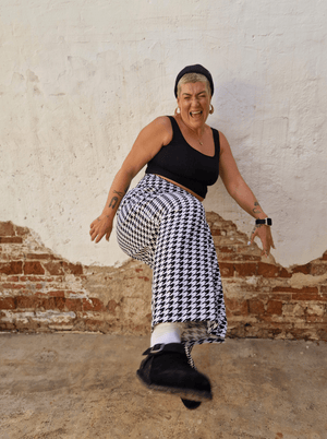 Puff Pants (Longer leg) in Houndstooth Print - Manners London