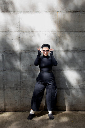 Puff Pants Petite in Black - Manners London