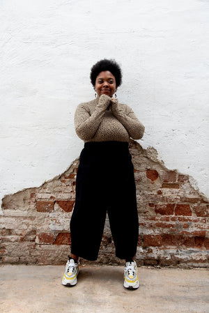 Puff Pants Petite in Black - Manners London