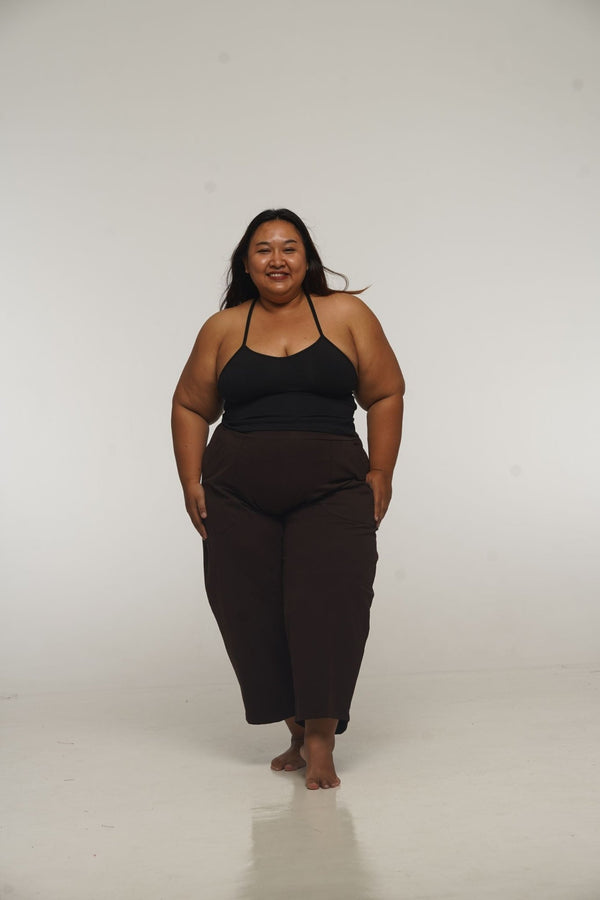 Puff Pants Petite in Cafe - Manners London