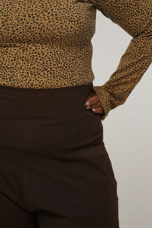 Puff Pants Petite in Cafe - Manners London