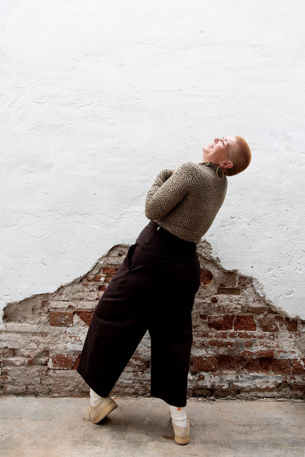 Puff Pants Petite in Cafe - Manners London