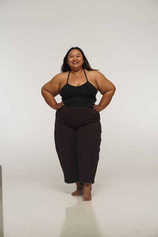 Puff Pants Petite in Cafe - Manners London