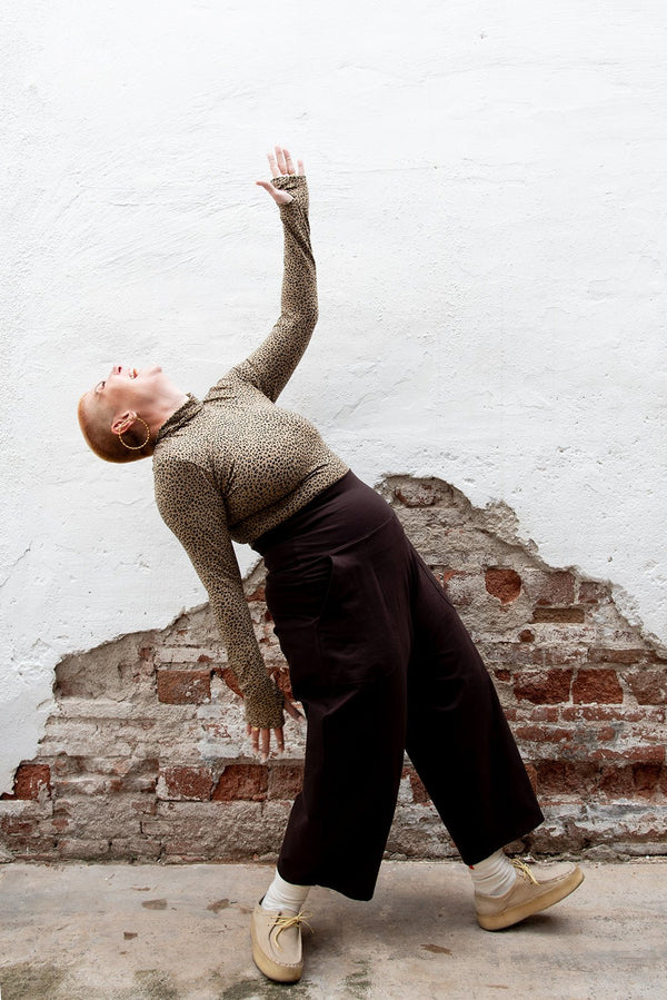 Puff Pants Petite in Cafe - Manners London