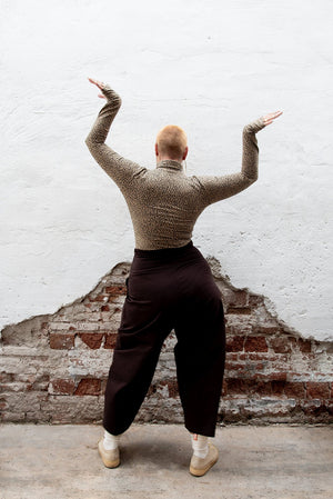 Puff Pants Regular in Cafe - Manners London