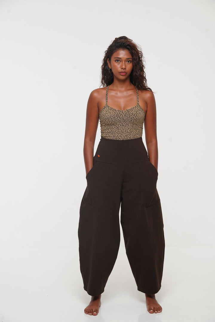 Puff Pants Tall in Cafe - Manners London