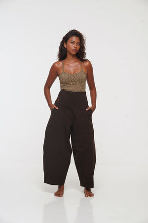 Puff Pants Tall in Cafe - Manners London