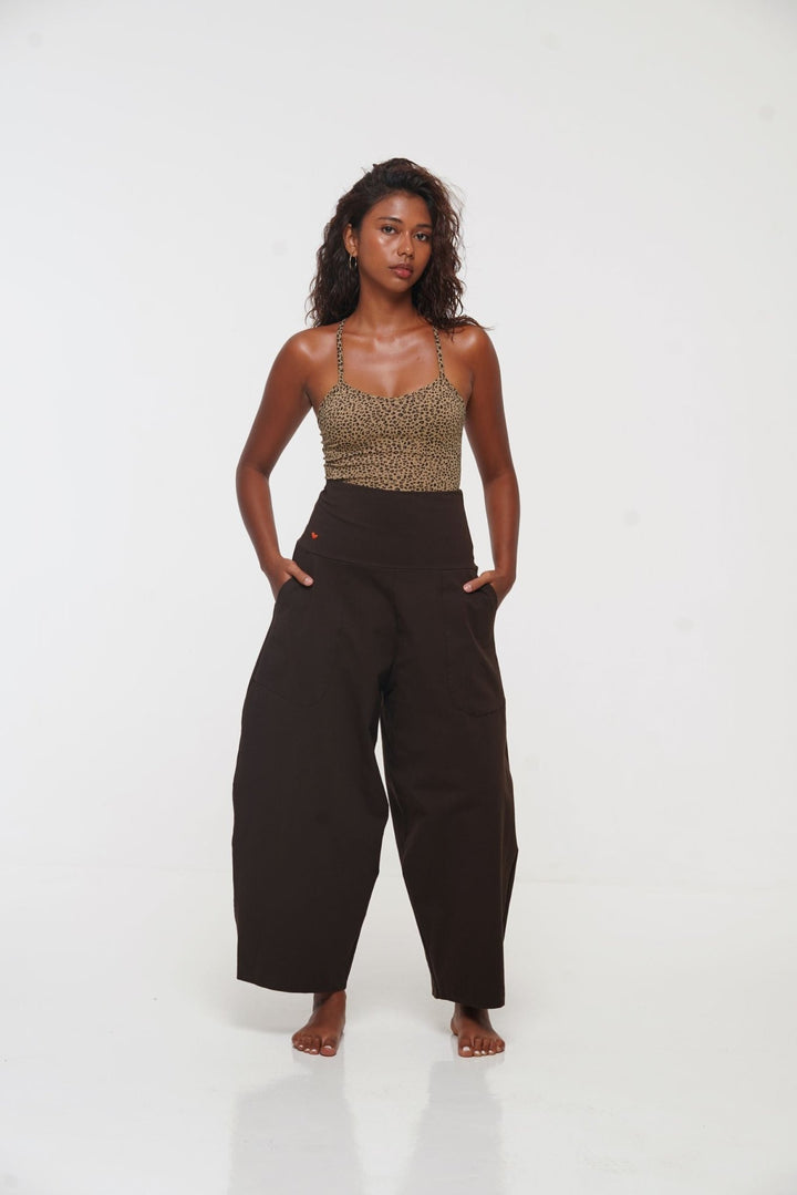 Puff Pants Tall in Cafe - Manners London