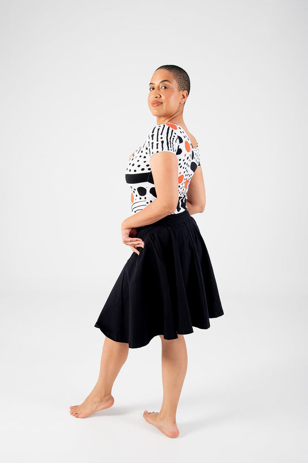 Reversible Full Length Top Tee in Cuppa - Manners London