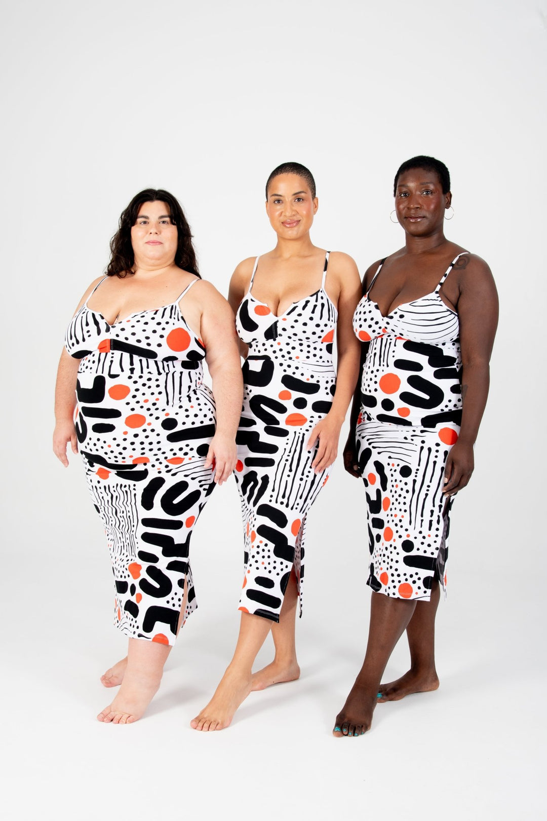 Saffi Midi Dress in Cuppa - Manners London