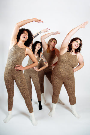 Santai Jumpsuit in Classic Leopard - Manners London