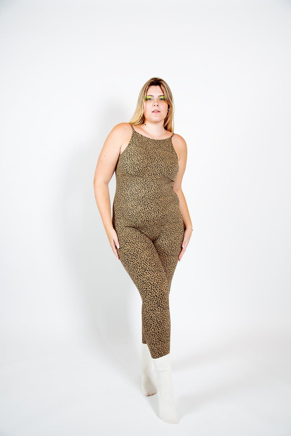 Santai Jumpsuit in Classic Leopard - Manners London