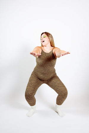 Santai Jumpsuit in Classic Leopard - Manners London