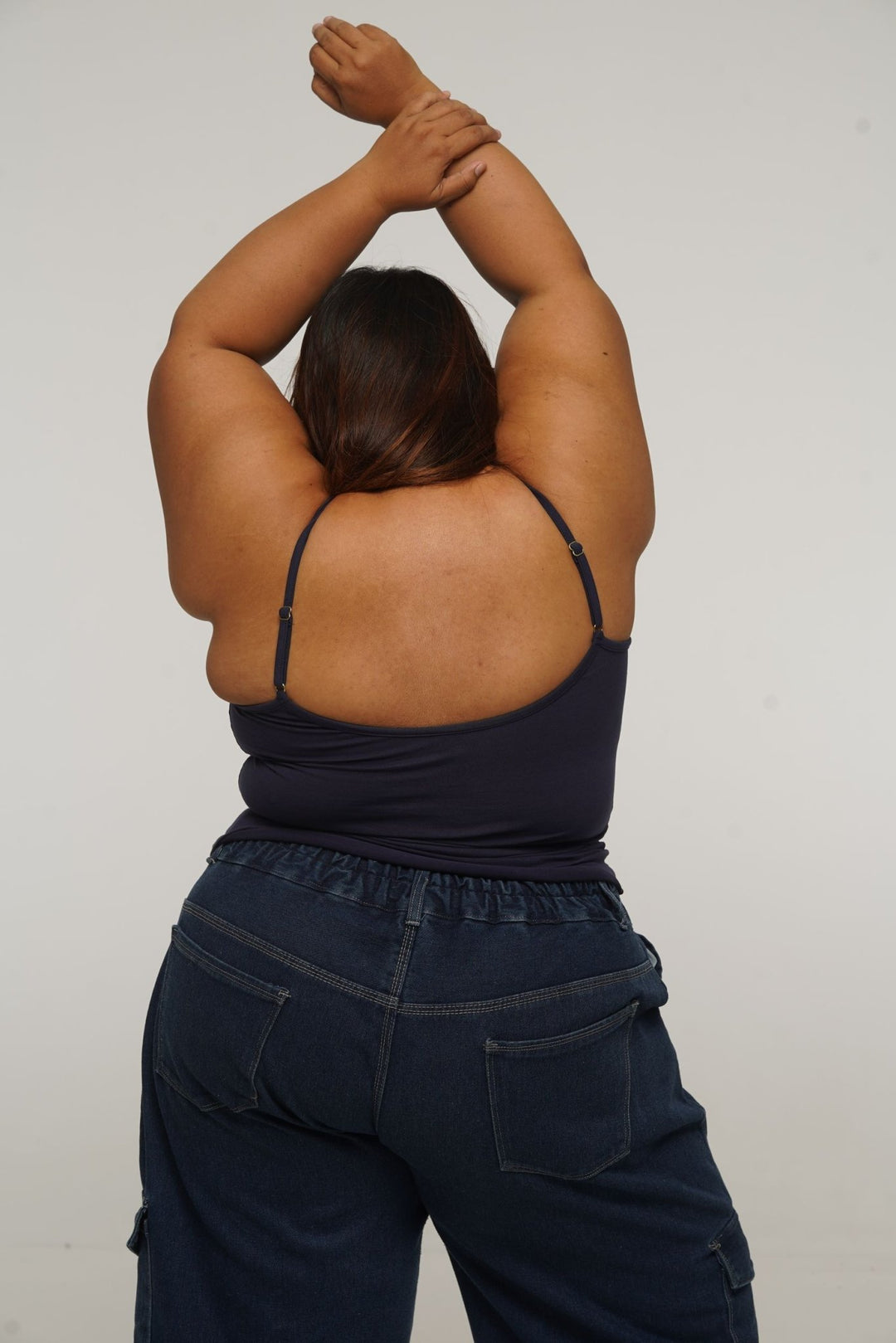 Scoop Full Length Vest in Navy - Manners London