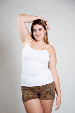 Scoop Full Length Vest in White - Manners London