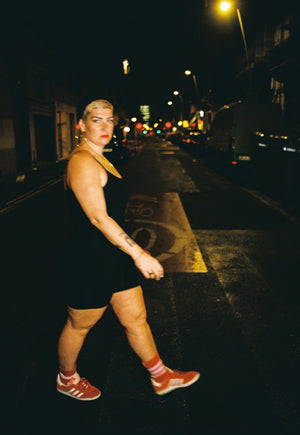 Scoop Vest Playsuit in Black - Manners London