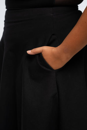 Shinni Mesh Back Jola Mini Dress in Black - Manners London