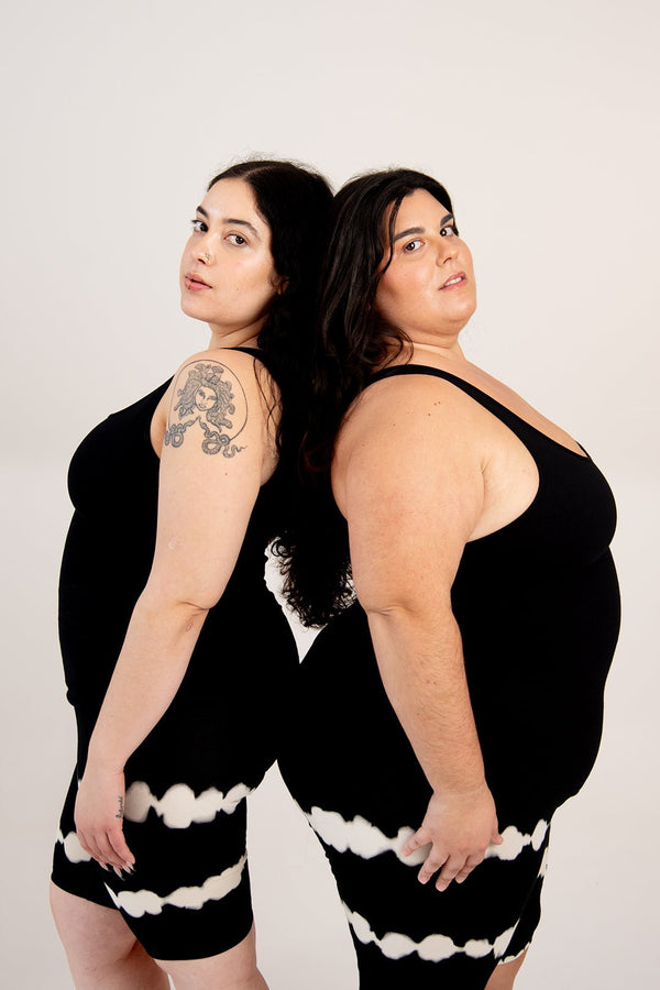 Shinni Neck Full Length Tank Top In Black - Manners London