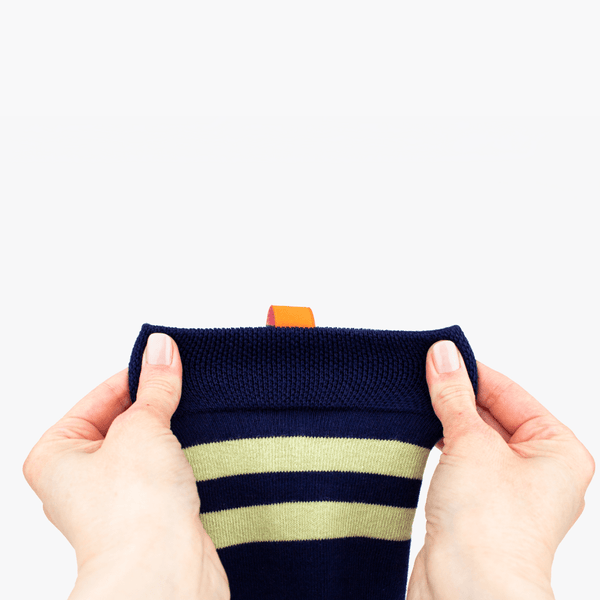 ⁠⁠Sox in Eclipse with Green Haze Stripe - Manners London