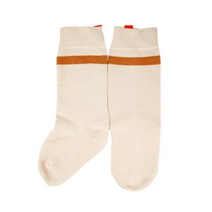 Sox in ⁠Latte with Caramel Stripe - Manners London