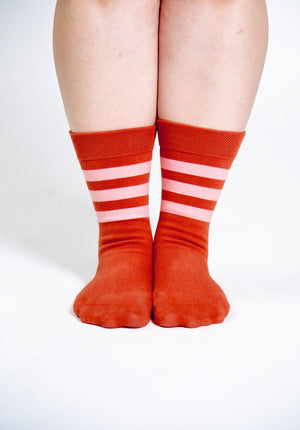 ⁠⁠Sox2 in Rust with Rose Stripe - Manners London