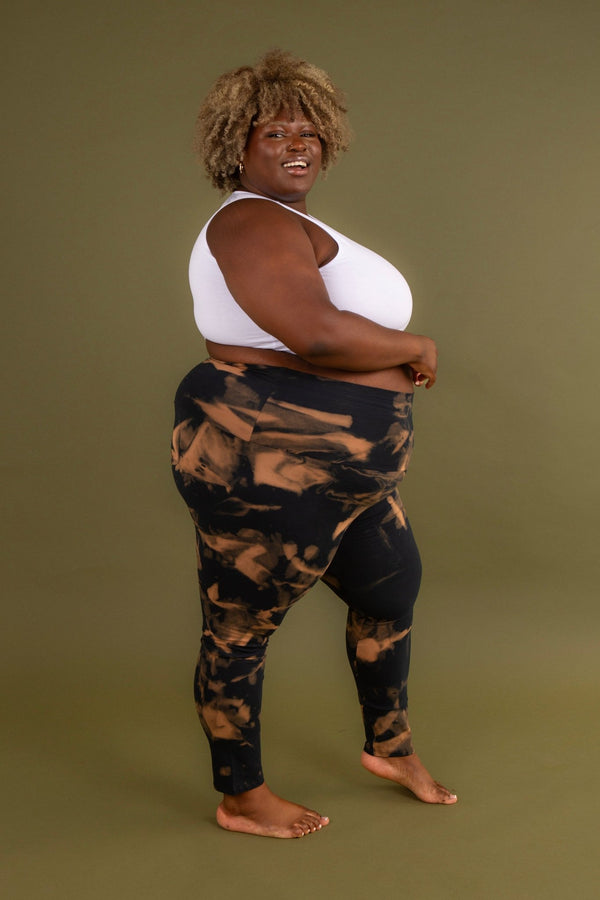 Super High Waist Tib Pant in Acid Wash - Manners London